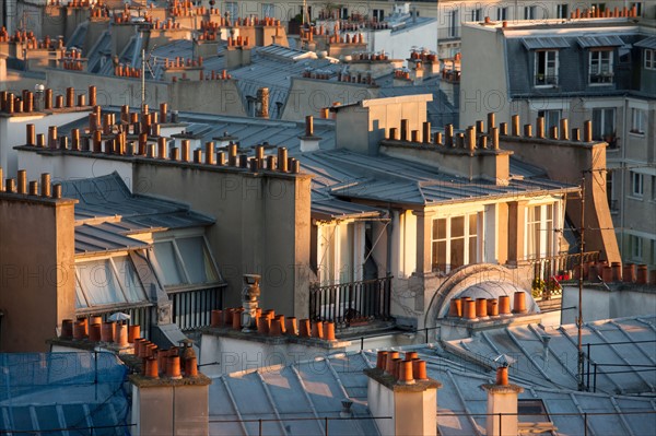 Montmartre,Vues sur les toits depuis les alentours du Sacré Coeur