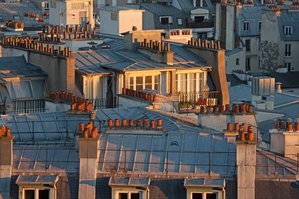 Montmartre,Vues sur les toits depuis les alentours du Sacré Coeur