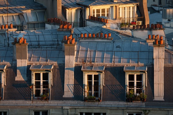 Montmartre,Vues sur les toits depuis les alentours du Sacré Coeur