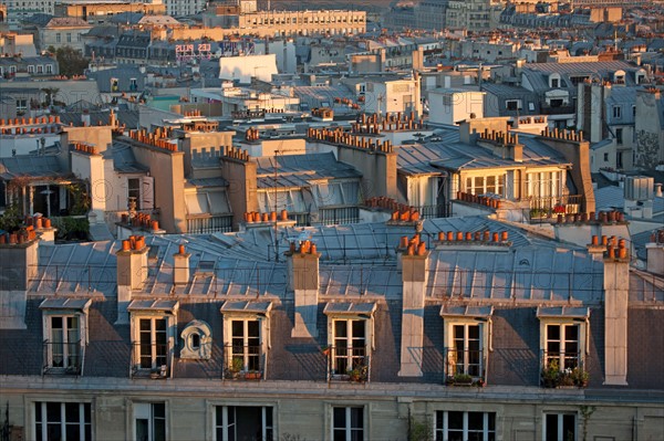 Montmartre,Vues sur les toits depuis les alentours du Sacré Coeur