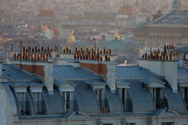 Montmartre,Vues sur les toits depuis les alentours du Sacré Coeur