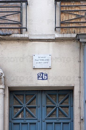 26 rue Lecluse, Verlaine y vécut