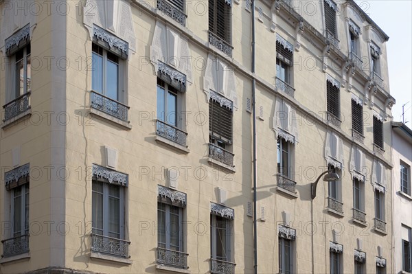 Lyon, façades à la Croix-Rousse