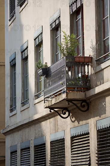 Lyon, façades à la Croix-Rousse