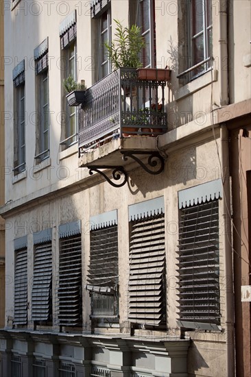 Lyon, façades à la Croix-Rousse