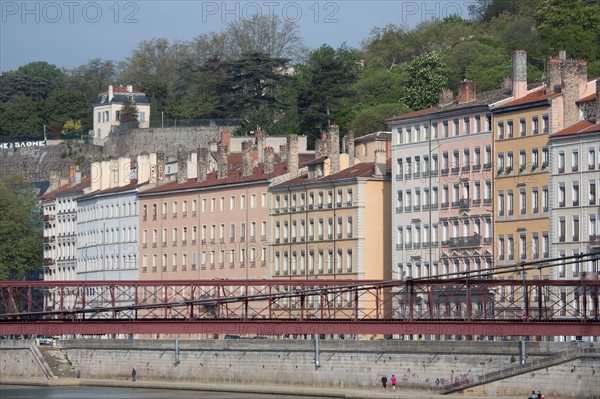 Lyon, façades Quai Saint-Vincent