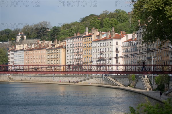 Lyon, façades Quai Saint-Vincent