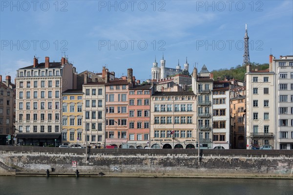 Lyon, façades Quai de Bondy