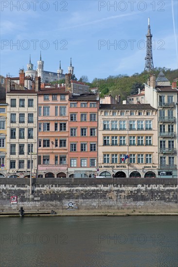 Lyon, facades Quai de Bondy