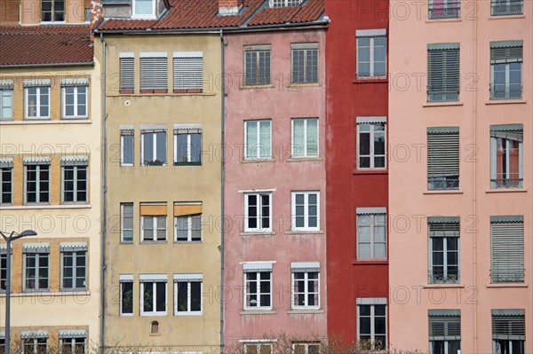 Lyon, façades du Quai Fulchiron