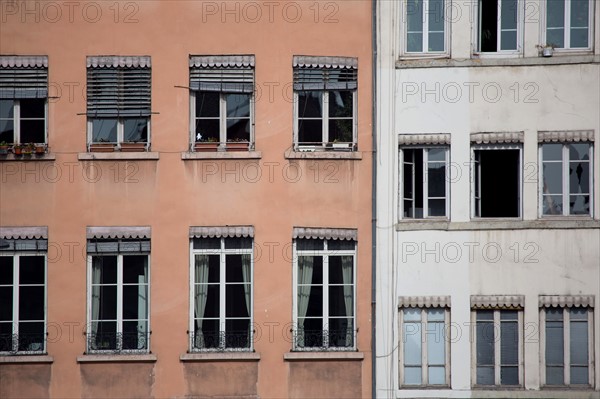 Lyon, façades du Quai Fulchiron