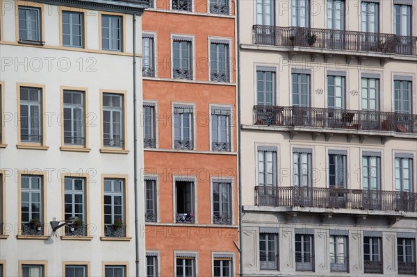 Lyon, façades du Quai Fulchiron