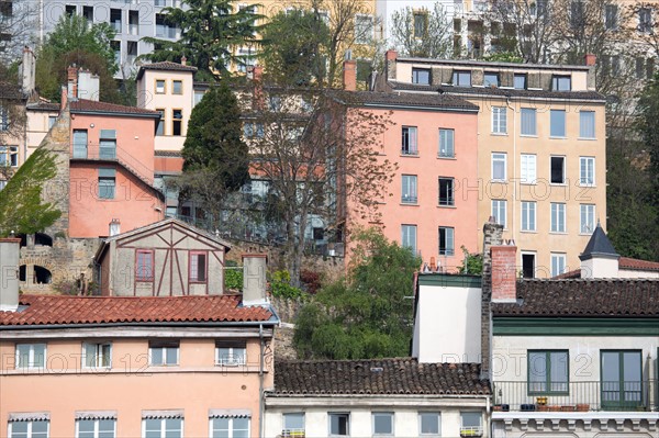 Lyon, façades du Quai Fulchiron