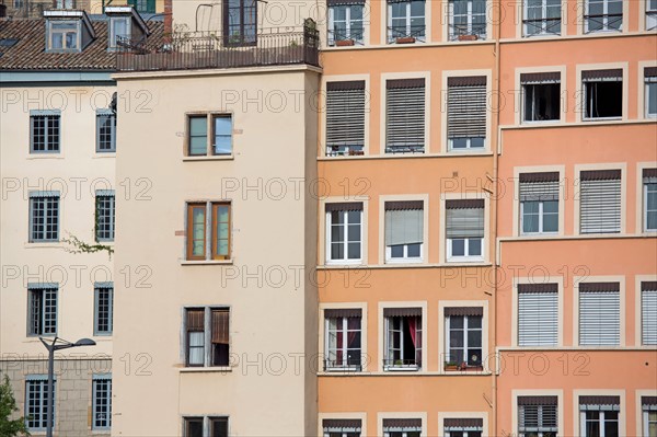 Lyon, façades du Quai Fulchiron
