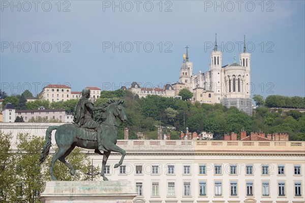 Lyon, Statue équestre de Louis XIV, Place Bellecour