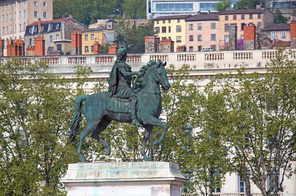 Lyon, Statue equestre de Louis XIV, Place Bellecour