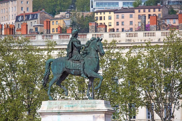 Lyon, Statue équestre de Louis XIV, Place Bellecour