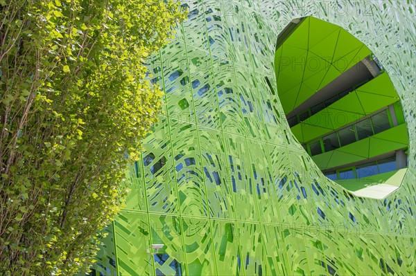 Lyon, Immeuble "Le Cube Vert" dans le quartier Confluence