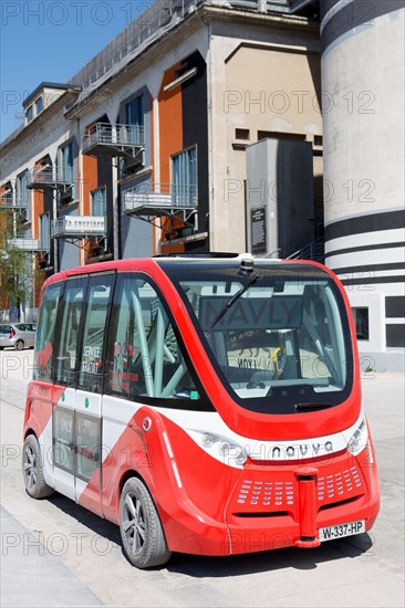 Lyon, quartier Confluence, navette autonome Navly