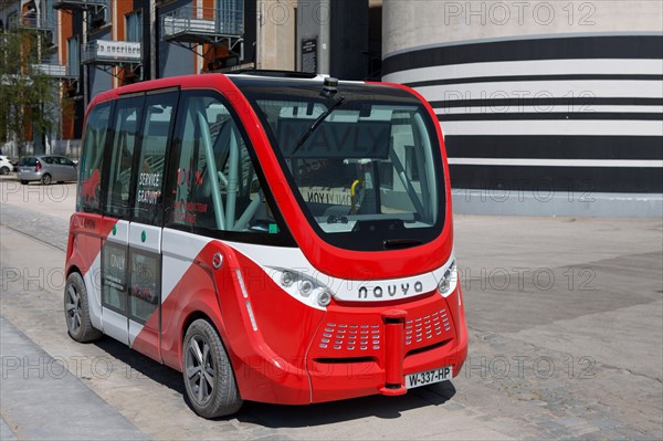 Lyon, quartier Confluence, navette autonome Navly