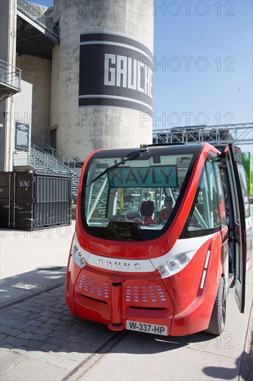 Lyon, quartier Confluence, navette autonome Navly