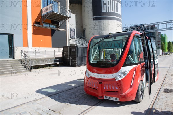 Lyon, quartier Confluence, navette autonome Navly