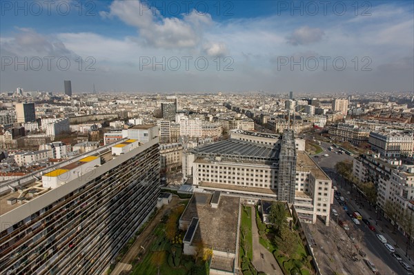 Vue aérienne de Paris depuis la Tour Rubis