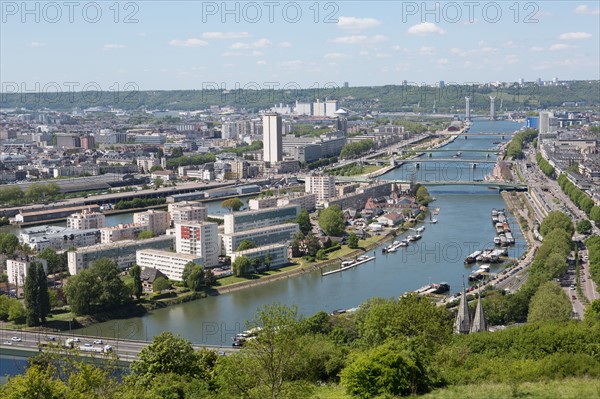 Rouen, Panorama depuis la Côte Sainte-Catherine