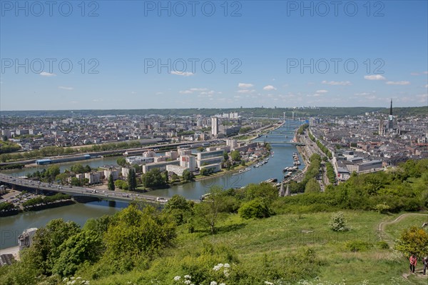 Rouen, Panorama depuis la Côte Sainte-Catherine