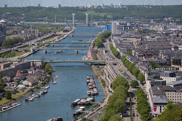 Rouen, Panorama depuis la Côte Sainte-Catherine