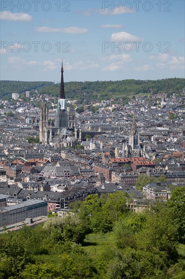 Rouen, Panorama depuis la Cote Sainte-Catherine