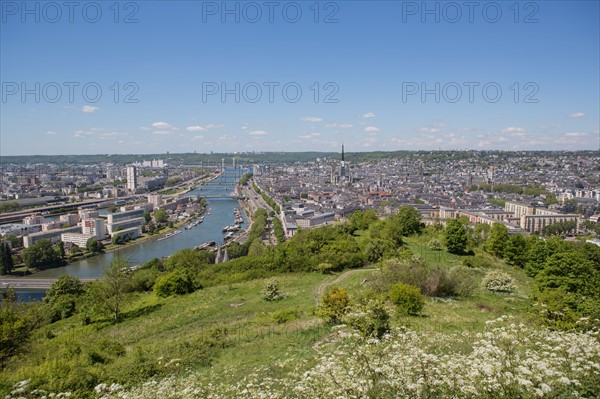 Rouen, Panorama depuis la Cote Sainte-Catherine