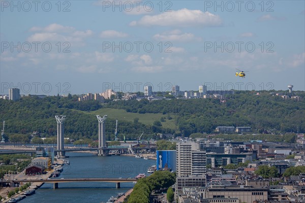 Rouen, Panorama depuis la Cote Sainte-Catherine