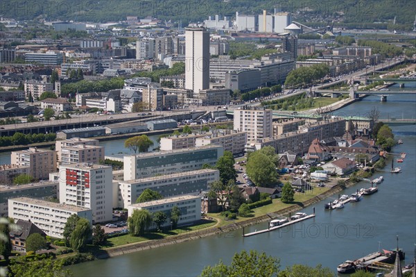 Rouen, Panorama depuis la Côte Sainte-Catherine