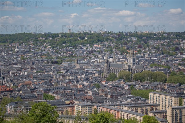 Rouen, Panorama depuis la Côte Sainte-Catherine