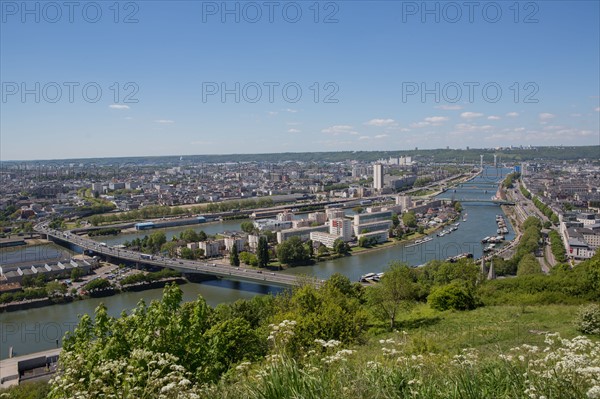 Rouen, Panorama depuis la Côte Sainte-Catherine