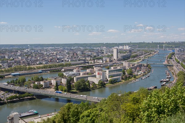 Rouen, Panorama depuis la Cote Sainte-Catherine