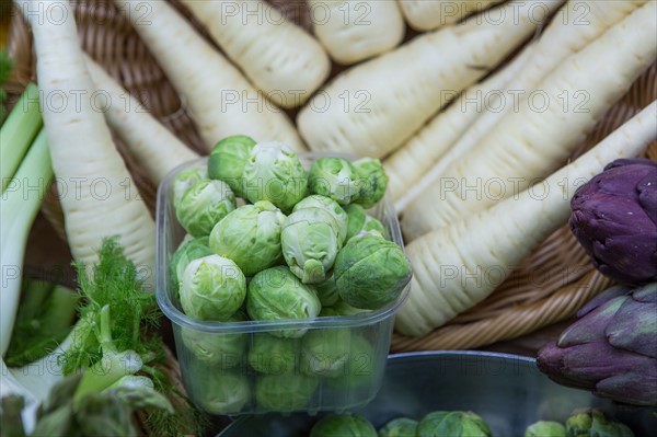 Panais et choux de Bruxelles