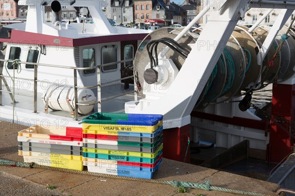 Honfleur, Bassin de l'Est, retour de pêche