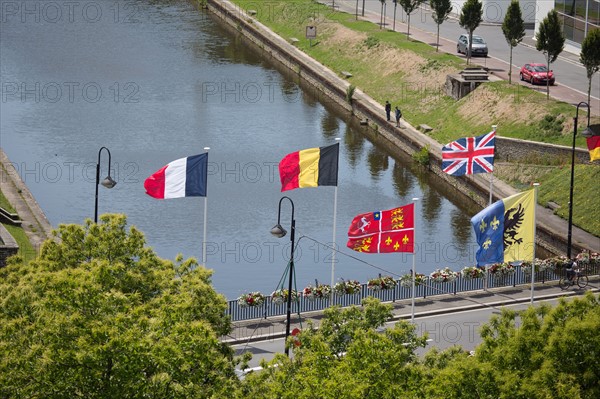 Saint-Lô, passerelle sur la Vire