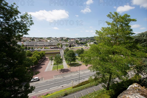 Saint-Lô, passerelle sur la Vire