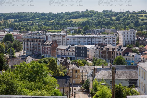 Ville de Lisieux vue depuis la basilique Sainte-Thérèse