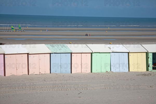 Berck Plage, cabines de bain