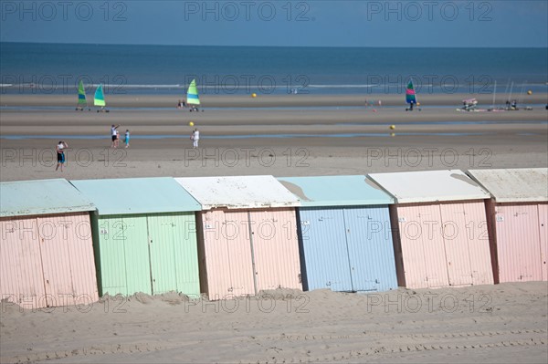 Berck Plage, cabines de bain