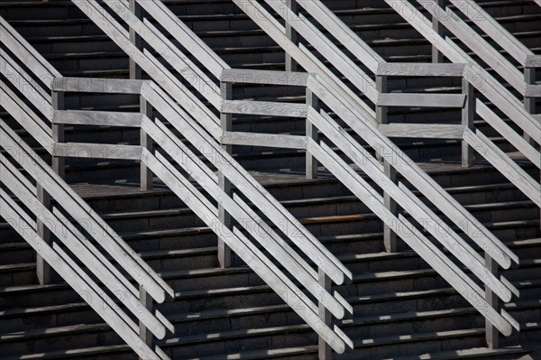 Berck Plage, escaliers de bois