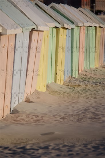 Berck Plage, cabines de bain