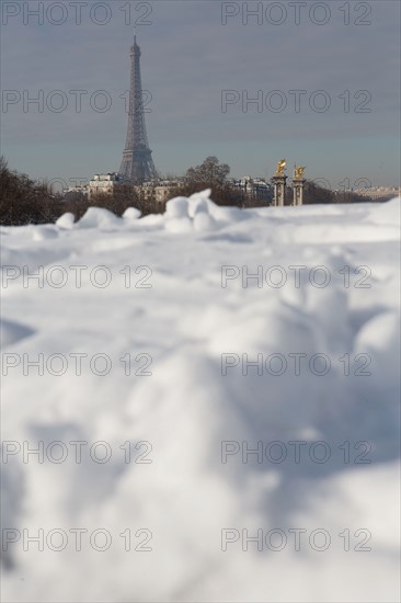 Paris under the snow, February 2018