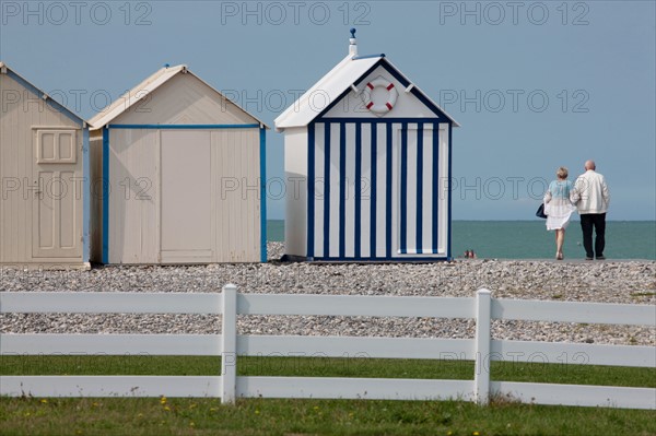 Cayeux-Sur-Mer (Baie de Somme, France), cabines de plage