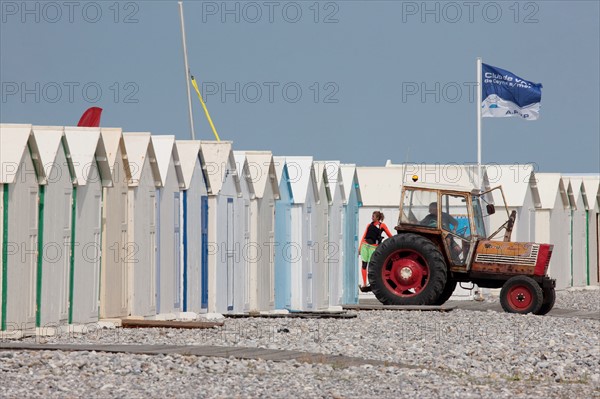 Cayeux-Sur-Mer (Baie de Somme, France), cabines de plage