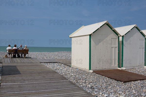 Cayeux-Sur-Mer (Baie de Somme, France), cabines de plage